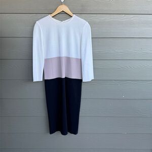 St John colorblock sheath dress